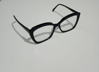 Armação para Óculos de Grau Acetato Preta - Image 3