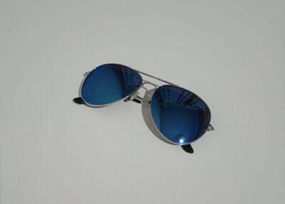 Óculos de Sol Aviador Acrílico Azul - Image 5