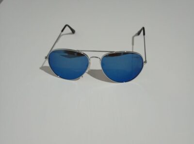 Óculos de Sol Aviador Acrílico Azul - Image 3