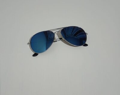 Óculos de Sol Aviador Acrílico Azul - Image 4