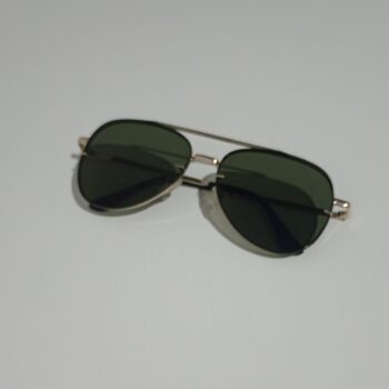 Óculos de Sol Aviador Metal Verde
