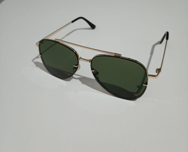 Óculos de Sol Aviador Metal Verde - Image 3