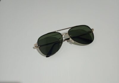 Óculos de Sol Aviador Metal Verde - Image 6