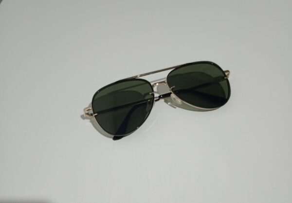 Óculos de Sol Aviador Metal Verde - Image 6