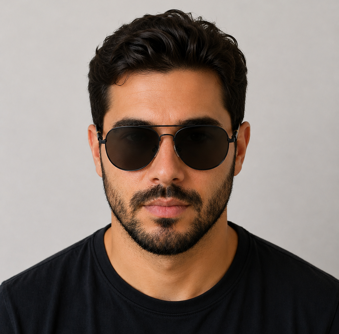 Óculos de Sol Polarizado Aviador com Lentes TAC