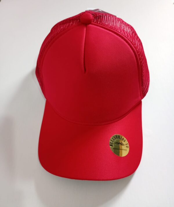 Boné Trucker Telinha na Cor Vermelho - Image 2