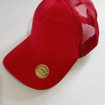 Boné Trucker Telinha na Cor Vermelho