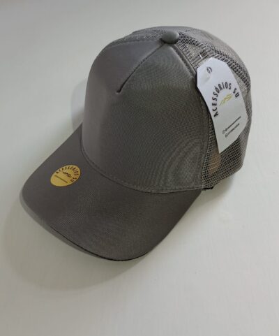 Boné Trucker Telinha Cinza