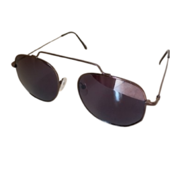 Óculos de Sol Hexagonal Policarbonato Preto