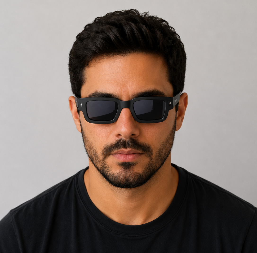 Óculos de Sol Retrô Quadrados Unissex com design moderno